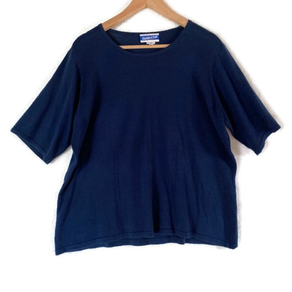 Pendleton Cotton Blend short sleeve sweater Womens size 1X - Picture 1 of 3
